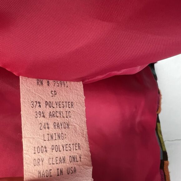 Vtg Painted Pony Blazer Jacket Geometric Embroidered Snap Front Size Small - Picture 5 of 8